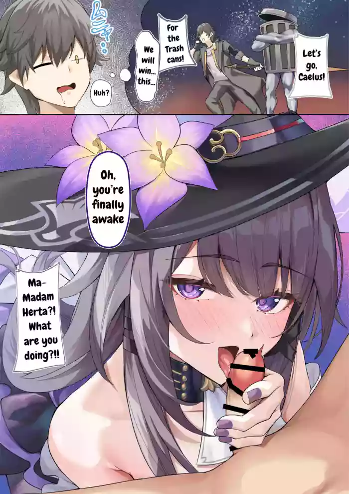 Madam Herta wa Caelus no Seishi ga Hoshii Rashii... | Madam Herta seems to want Caelus's sperm...