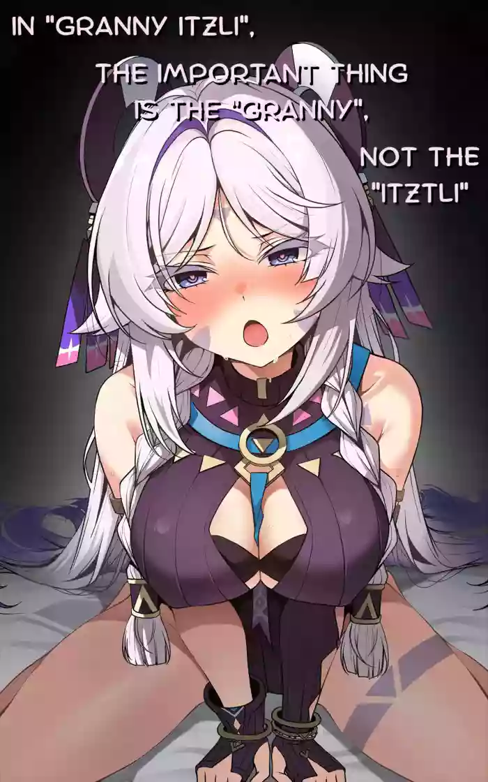 "Kokuyouseki no Rouba" tte, Juuyou nano wa "Rouba" de Atte, "Kokuyouseki" Janai no. | In "Granny Itzli", The Important Thing Is The "Granny", Not The "Itztli"