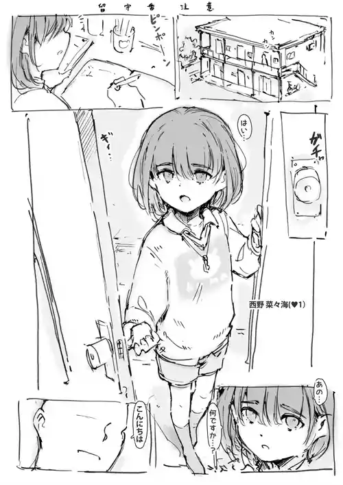 [Nanashi no Chinpoppu] Rusuban Chuui