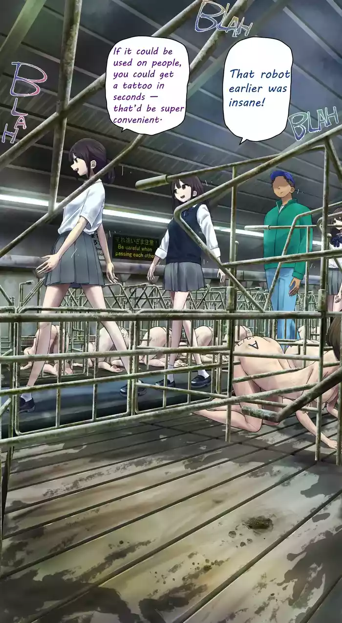 I tried going into a stall during a tour of the livestock barn